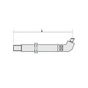 Нижнее плечо наклонное O 22 х 200мм для серии SG 4-6 Fubag [38935]