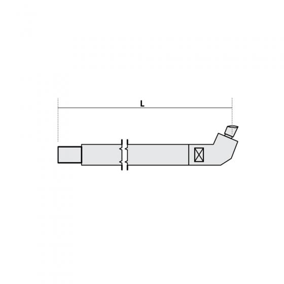 Нижнее плечо наклонное O 30 х 200мм для серии SG 8-12-18-25 Fubag [31039]