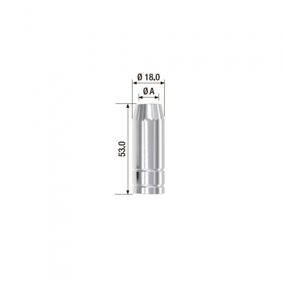 Газовое сопло Fubag D=16.0 мм FB 150 (5 шт.) [FB150.N.16.0]