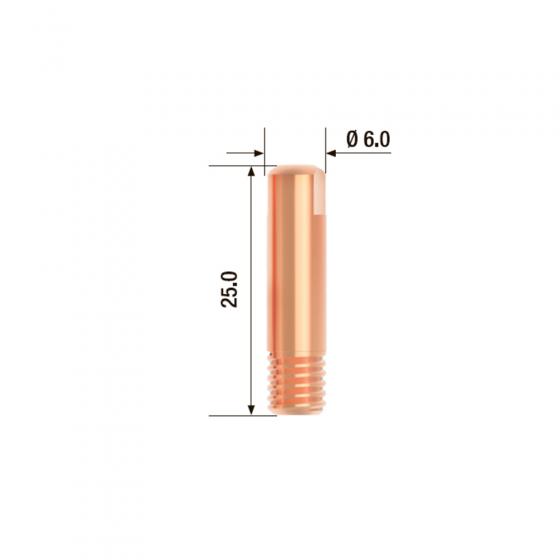 Контактный наконечник Fubag M6х25 мм ECU D=1.2 мм (25 шт.) [FB.CTM6.25-12]