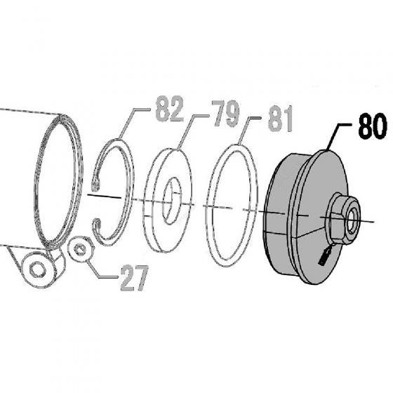 Запчасть 110030 Задняя крышка CN70R-75 CN80R-80 CN90R-80