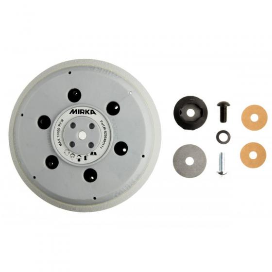 Шлифовальная подошва Mirka 150 мм 61 отв.,5/16”+М8 жесткая, липучка [8295495111]	